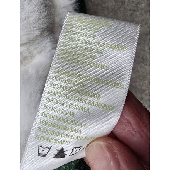 Green Tea Womens Faux Fur-Lined Puffer Vest Medium Green Polyester Shell & Hood - Picture 7 of 9